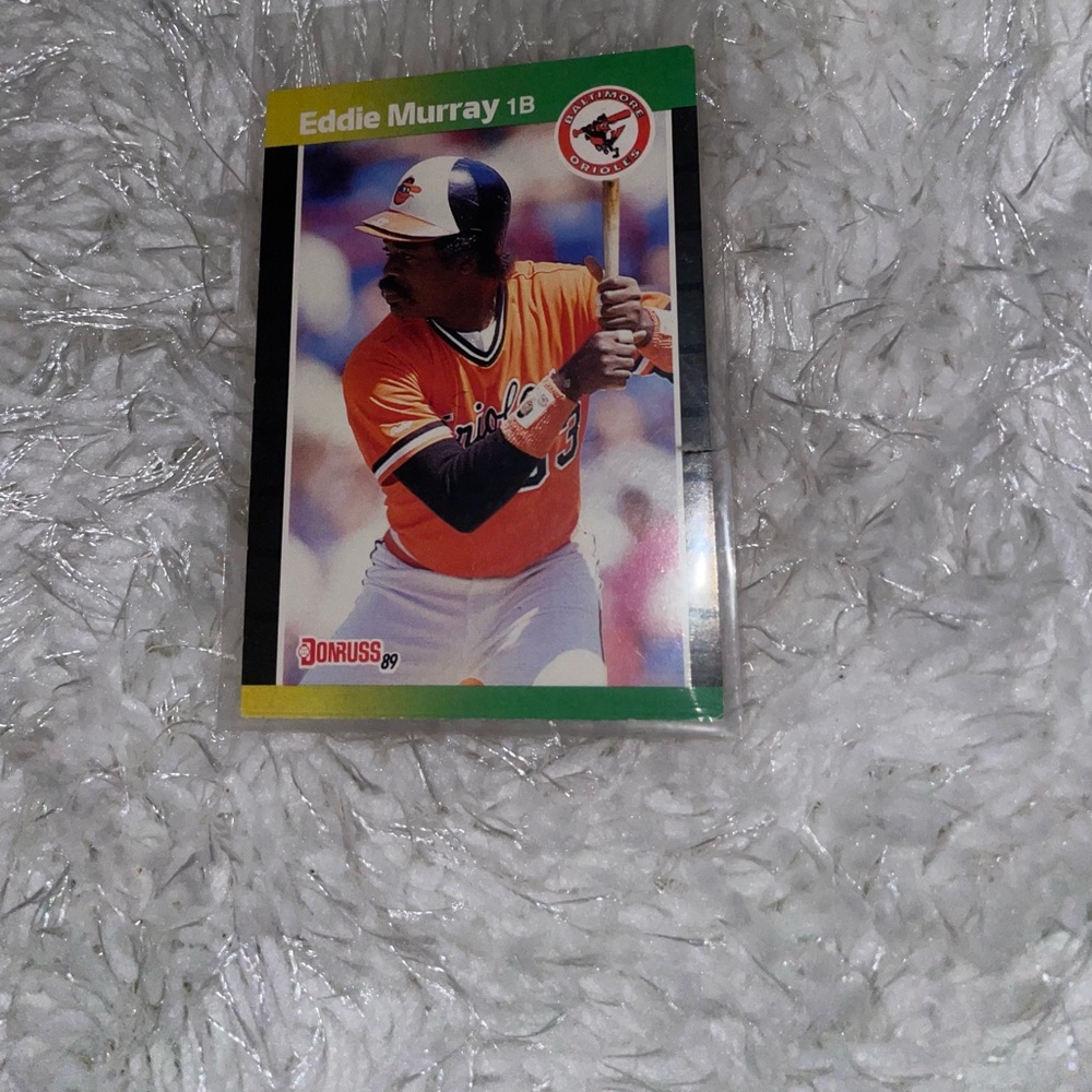 Eddie Murray Orioles Baseball Card Donruss 1989 printing error